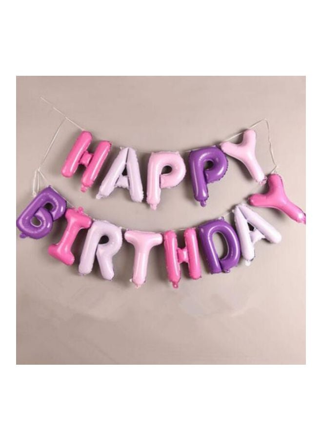فورفينو طقم بالونات من القصدير بتصميم حروف "Happy Birthday" مكون من 13 بالون - Image 3