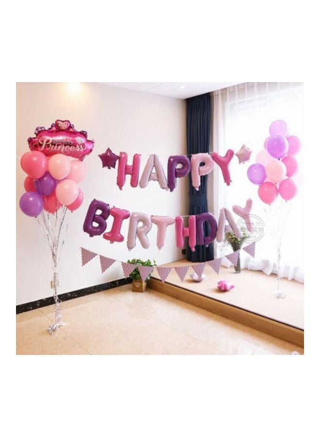 فورفينو طقم بالونات من القصدير بتصميم حروف "Happy Birthday" مكون من 13 بالون - Image 4