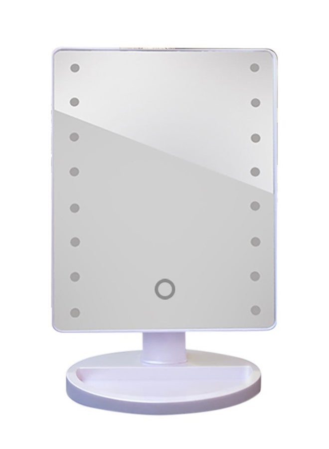 آنسيلف مرآة مكياج دوارة مزودة بإضاءة LED أبيض - Image 1