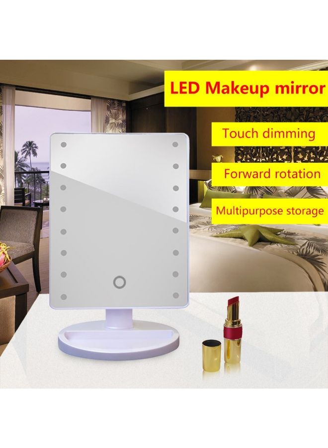 آنسيلف مرآة مكياج دوارة مزودة بإضاءة LED أبيض - Image 2