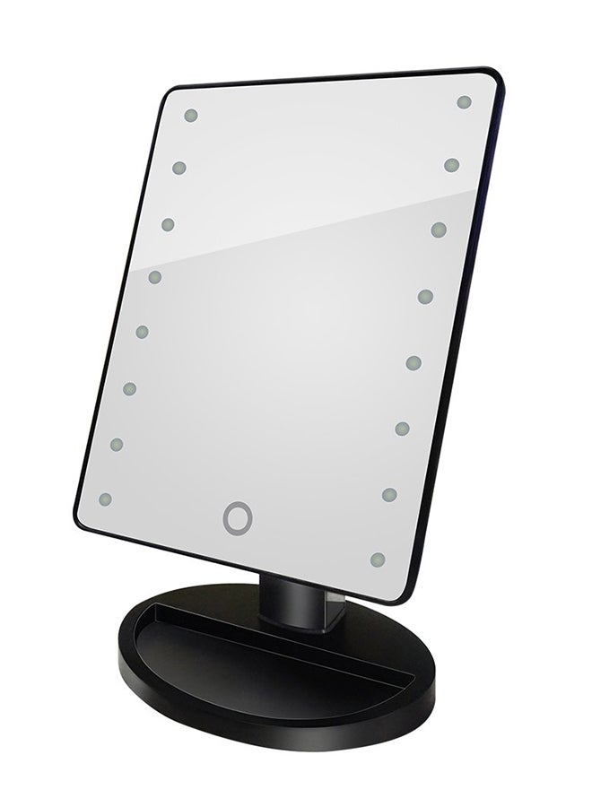 ANSELF LED Light Rotatable Makeup Mirror Black  - Image 1
