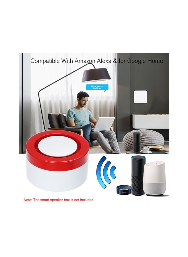 Siren 2 in 1 Wifi Smart Security Alarm System Door Sensor White  - Image 5
