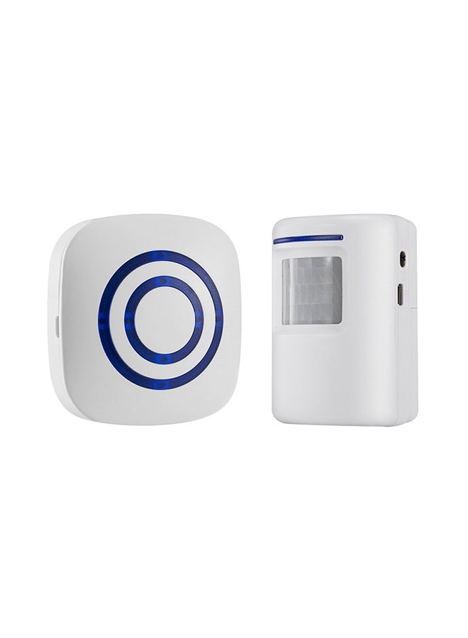 Generic PIR Sensor Infrared Induction Alarm Welcome Guests Body Door Bell white  - Image 1