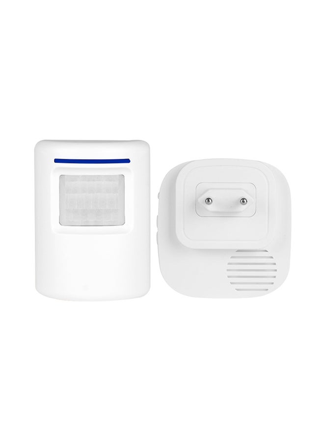 Generic PIR Sensor Infrared Induction Alarm Welcome Guests Body Door Bell white  - Image 2