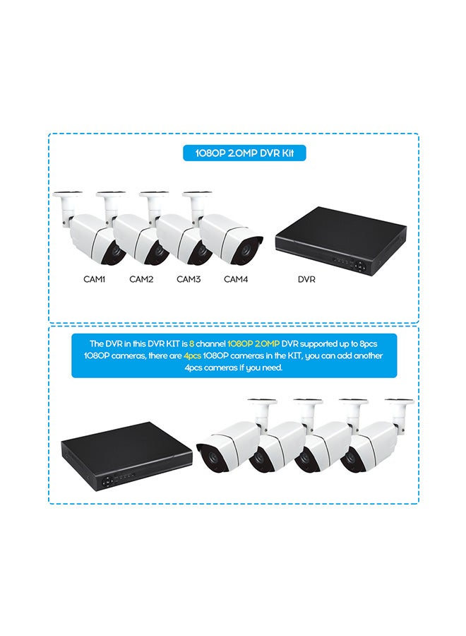Generic - 8 Channel Security Camera System Full Video DVR Recorder - Image 1