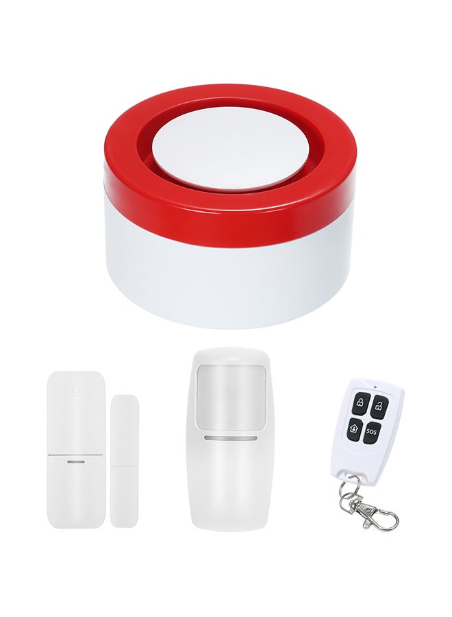 Siren 2 in 1 Wifi Smart Security Alarm System Door Sensor White  - Image 1