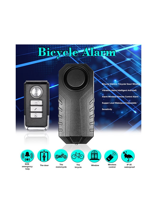 Intelligent Anti-theft Alarm Wireless Remote Control Black - Image 2