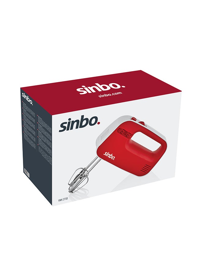 سينبو خلاط يدوي 300.0 W SMX-2733 أحمر/أبيض  - Image 4
