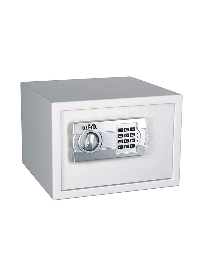 Rubik - Battery Operated A4 Document Size Keyless Safe Box With Keypad Entry White 25x35x25cm - Image 1