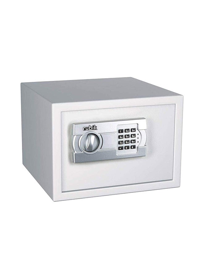 Rubik - Battery Operated A4 Document Size Keyless Safe Box With Keypad Entry White 25x35x25cm - Image 1
