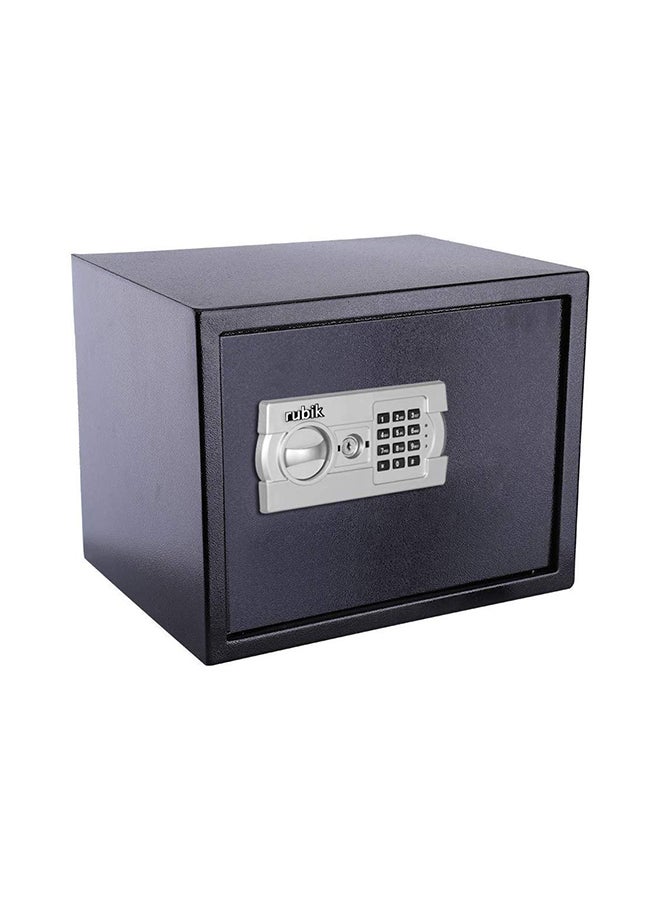 Rubik - Electronic Digital Battery Operated Safe Box Security Locker With Pin Keypad And Emergency Override Keys Black 30x38x30cm - Image 1
