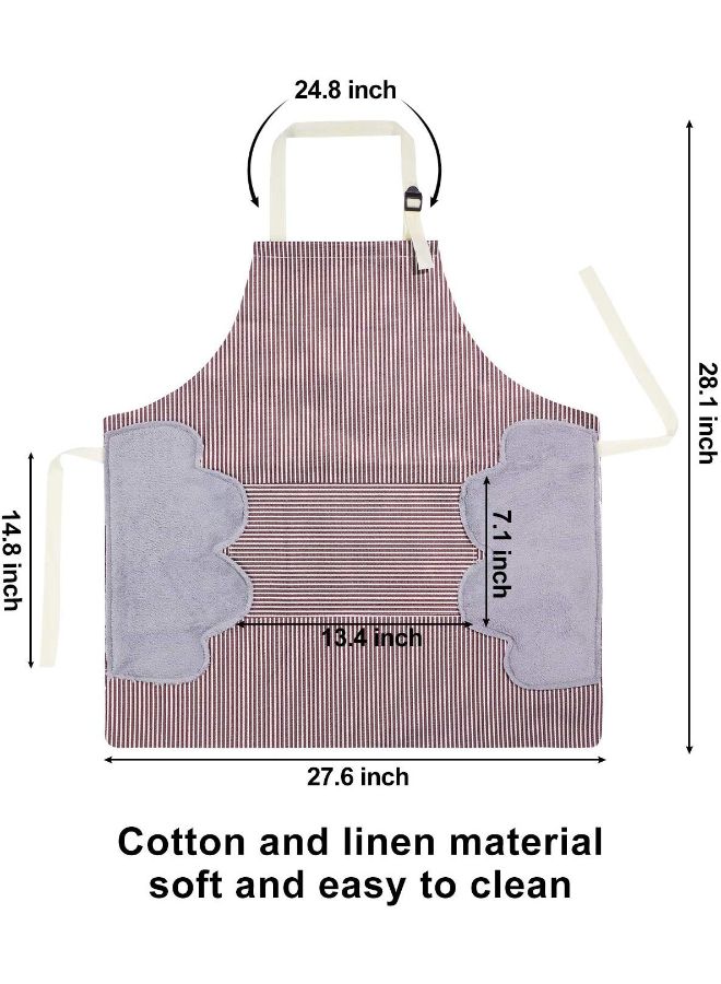 2-Sided Cotton Apron Multicolour 20.8 x 18.2 x 4.5cm - v1577713895/N33015162A_4