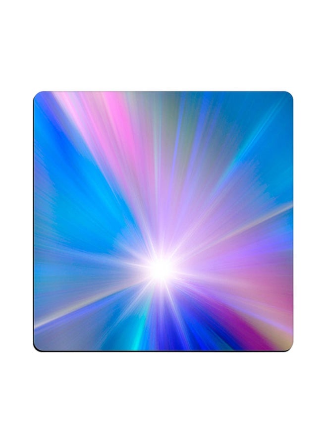 Abstracts Bright Printed Coaster Pink/Purple/Blue 9x9cm