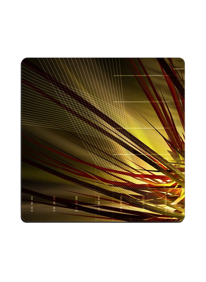 Abstracts Dark Printed Coaster Multicolour 9x9cm