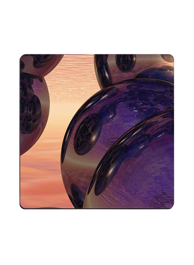 Abstracts Bright Printed Coaster Multicolour 9x9cm