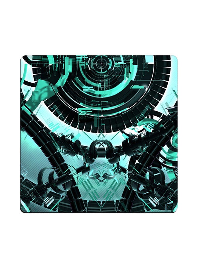 Abstracts Dark Printed Coaster Multicolour 9x9cm
