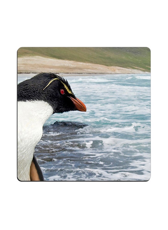 Penguin Printed Coaster Multicolour 9x9cm 