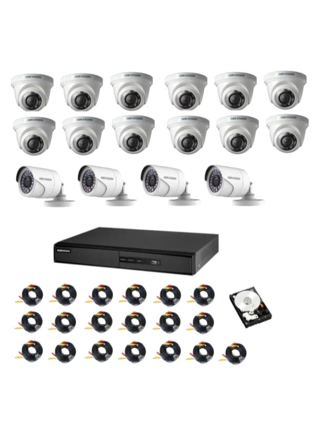 HIKVISION 16-Channel DVR K1 Surveillance Camera Kit  - Image 1