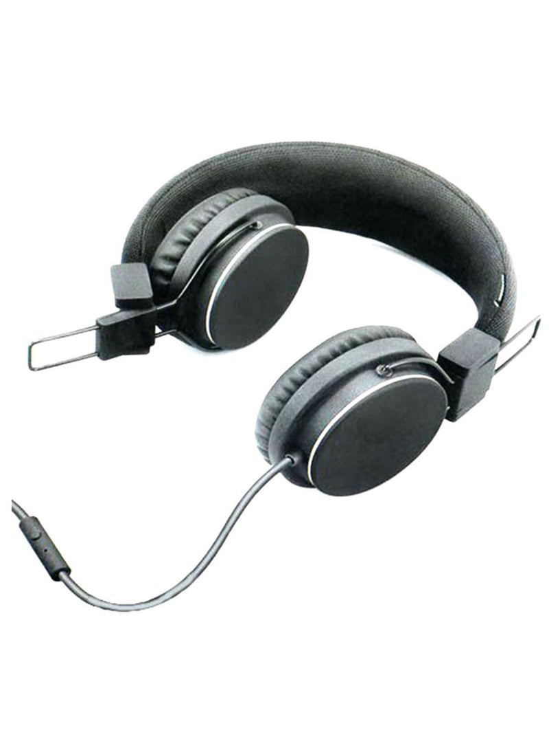 JeDEL Wired Over-Ear Headphones Black - Image 1