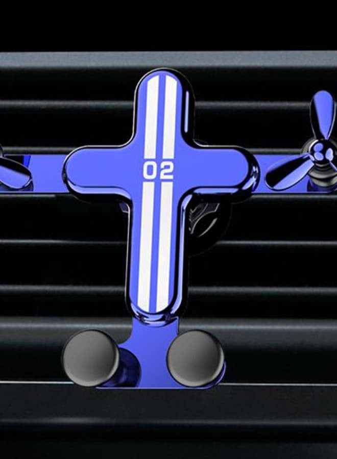 Air Vent Clip Mount Car Phone Holder Blue/White/Black - Image 2