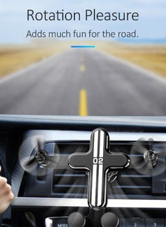 Generic Air Vent Clip Mount Car Phone Holder Black/White  - Image 2
