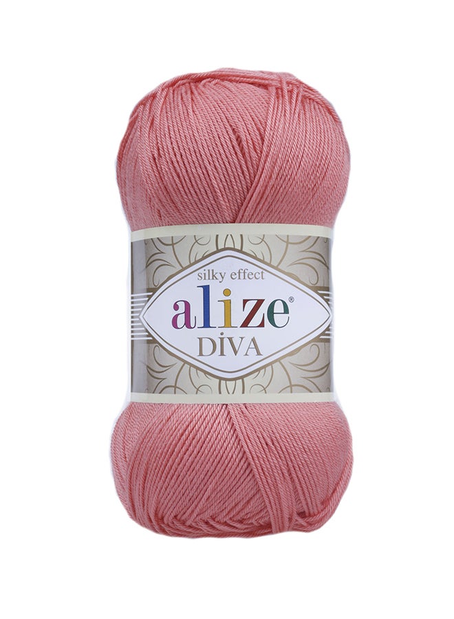 ALIZE Diva Hand Knitting Yarn Coral 100grams
