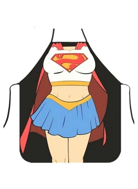 Adjustable Superwomen Pattern Apron Multicolour 22 x 29cm