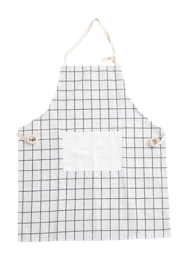 Cooking Apron White/Black 60 x 72centimeter