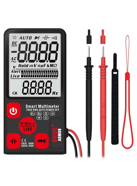 Smart True RMS Digital Multimeter Tester Black