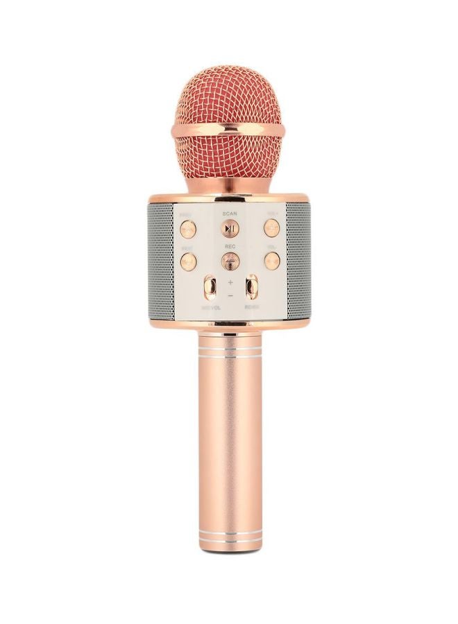 كريستال ديجيتالز ميكروفون لاسلكي محمول ذهبي وردي - Image 1