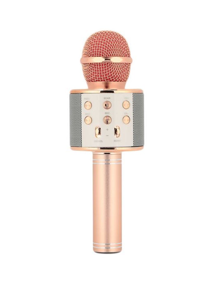 كريستال ديجيتالز ميكروفون لاسلكي محمول ذهبي وردي - Image 2