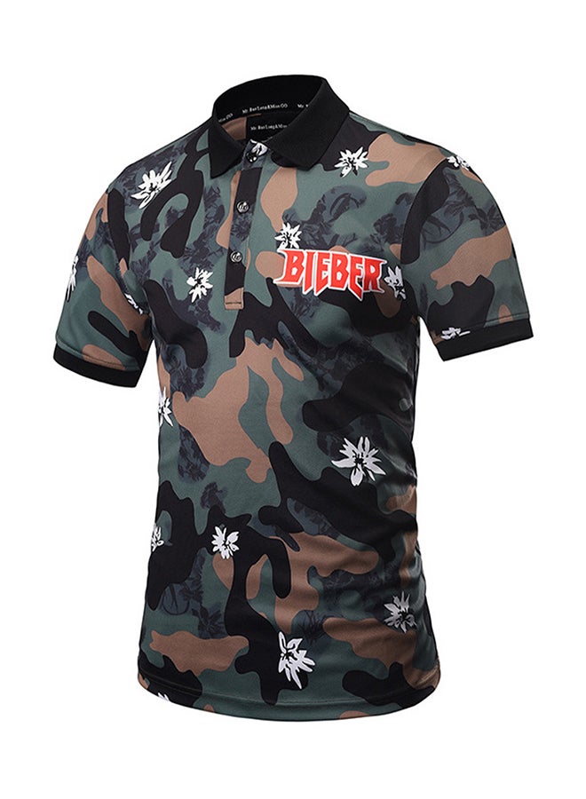 3D Printed Short Sleeve T-Shirt Multicolour - Image 1