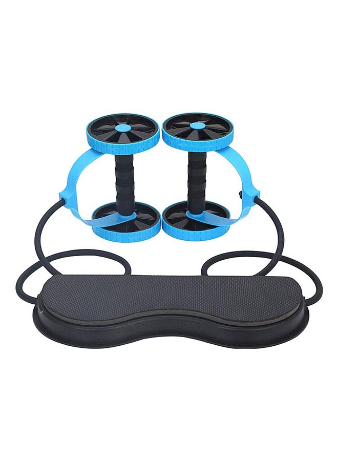 Sky Land Abdominal Exercise Wheel Roller With Rope - Black/Blue