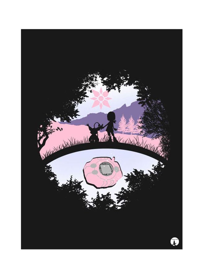 BP The Anime Digimon Mouse Pad Black/Pink
