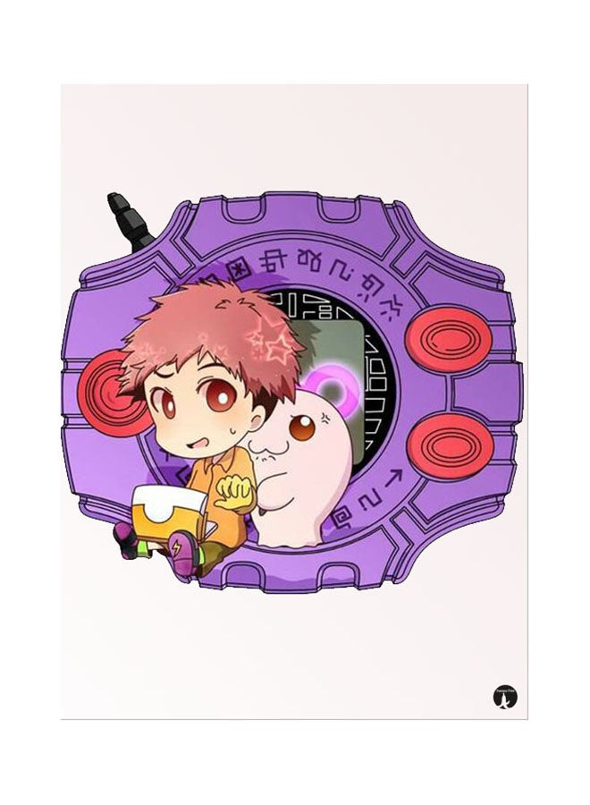 BP The Anime Digimon Mouse Pad Pink/Purple 