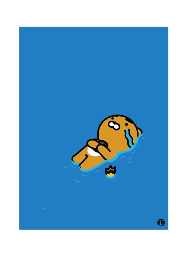 BP A Bear Mouse Pad Blue
