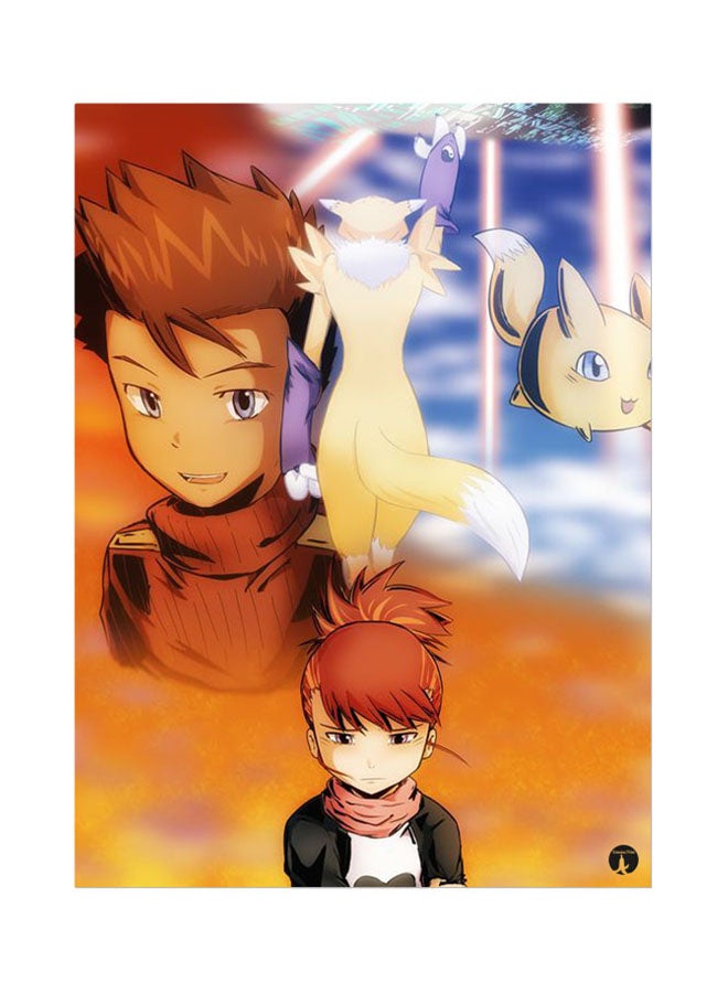 BP The Anime Digimon Mouse Pad Yellow/Blue