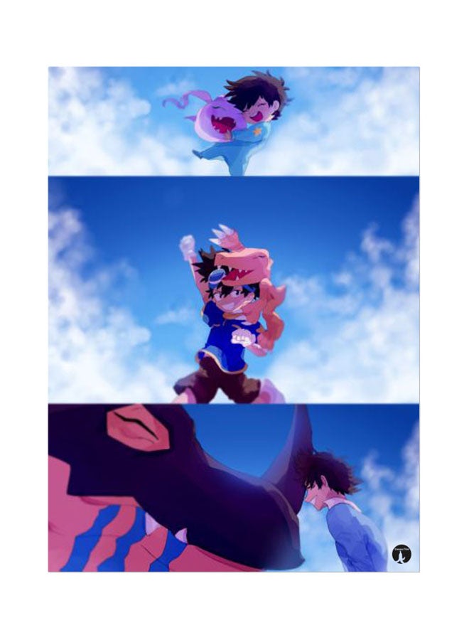 BP The Anime Digimon Mouse Pad Blue 