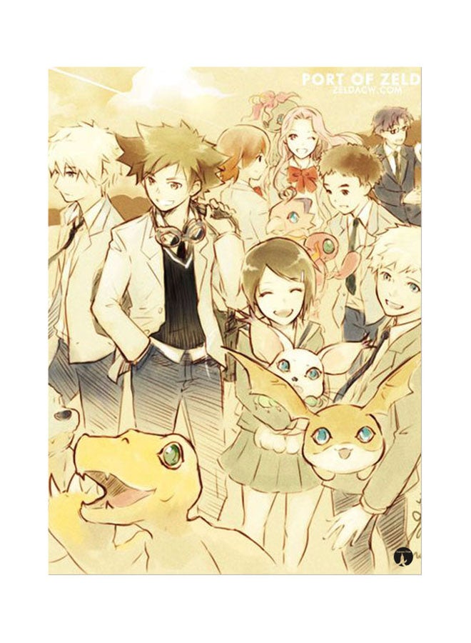 The Anime Digimon Mouse Pad Yellow