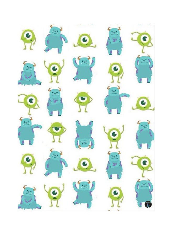 BP Disney Monster Printed Mouse Pad White/Green/Blue