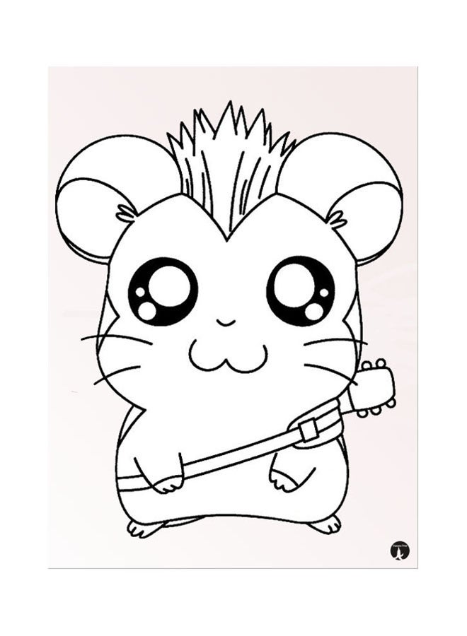 BP The Anime Hamtaro Mouse Pad Pink/White