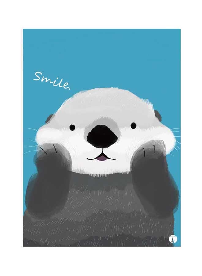 BP An Otter Printed Mouse Pad Blue/White/Grey