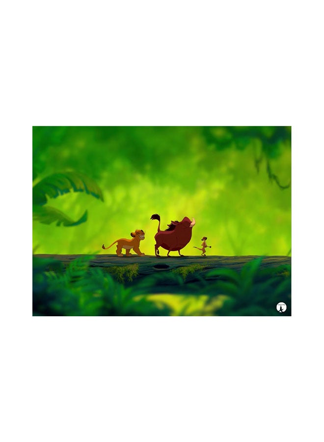 BP Disney Characters Printed Mouse Pad Green/Black/Brown