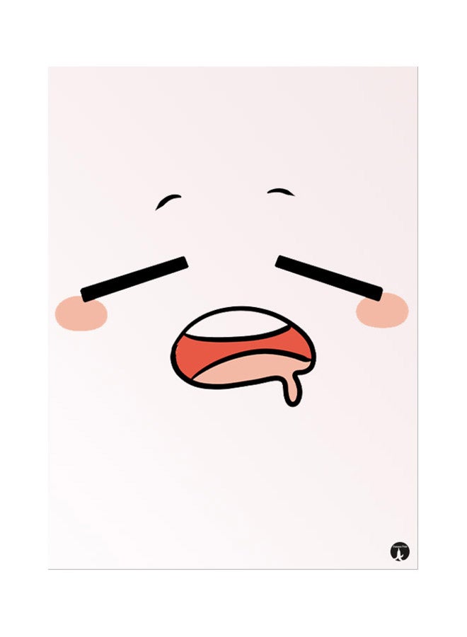 BP A Face Mouse Pad Beige
