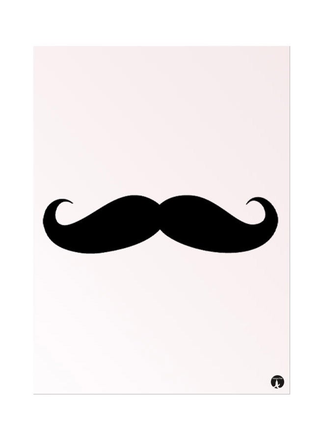 BP A Mustache Mouse Pad Beige