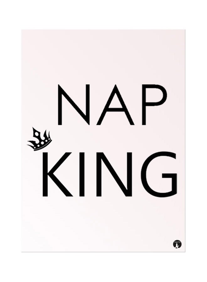 BP English Phrases Printed Mouse Pad Beige/Black