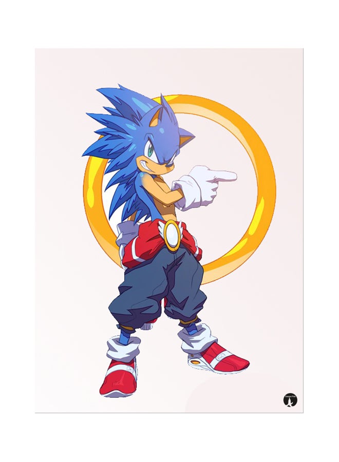 BP The Video Game Sonic Printed Mouse Pad Multicolour