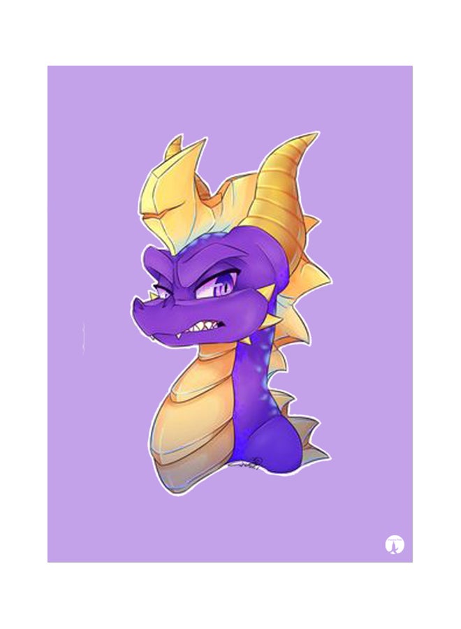 BP The Video Game Spyro Printed Mouse Pad Yellow/Purple