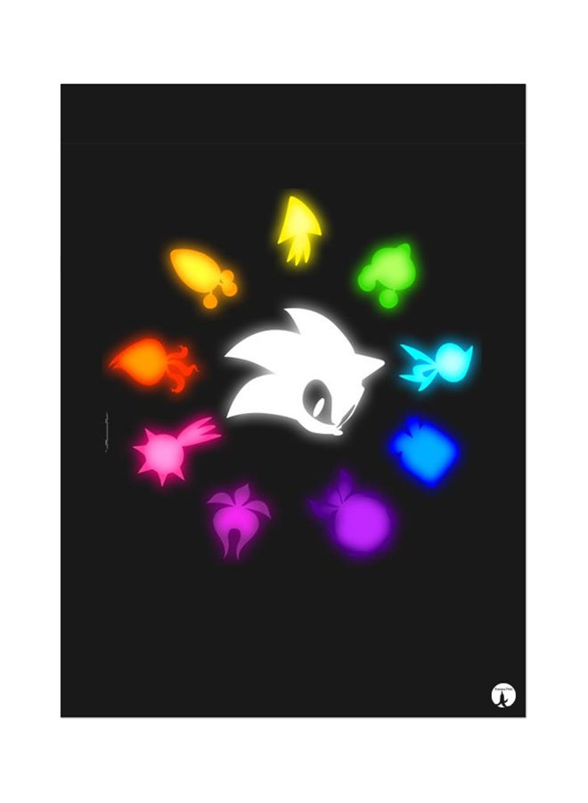 بي بي وسادة ماوس بتصميم شخصية لعبة الفيديو Sonic أسود