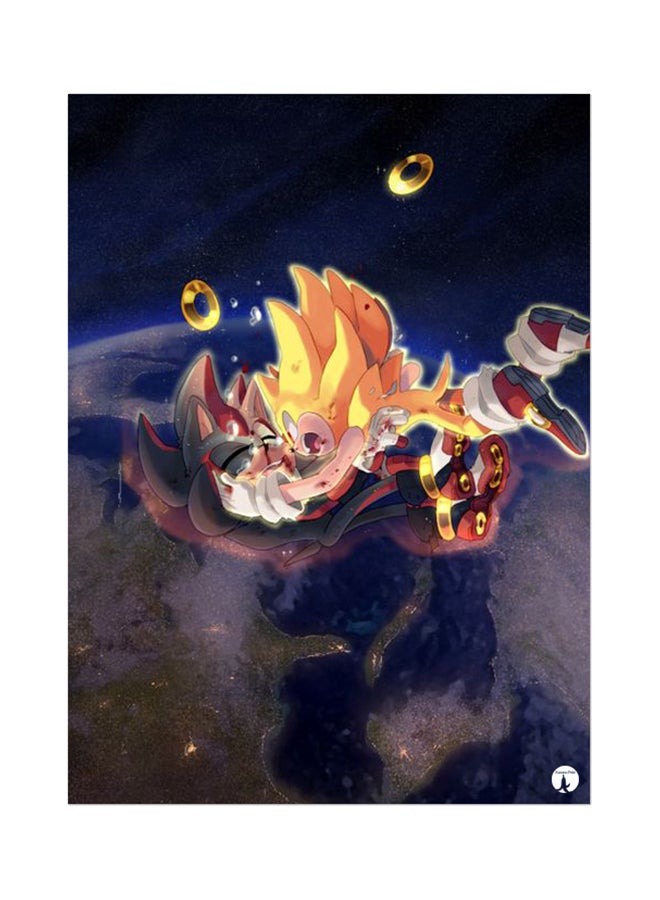 بي بي وسادة ماوس بتصميم شخصية لعبة الفيديو Sonic أزرق